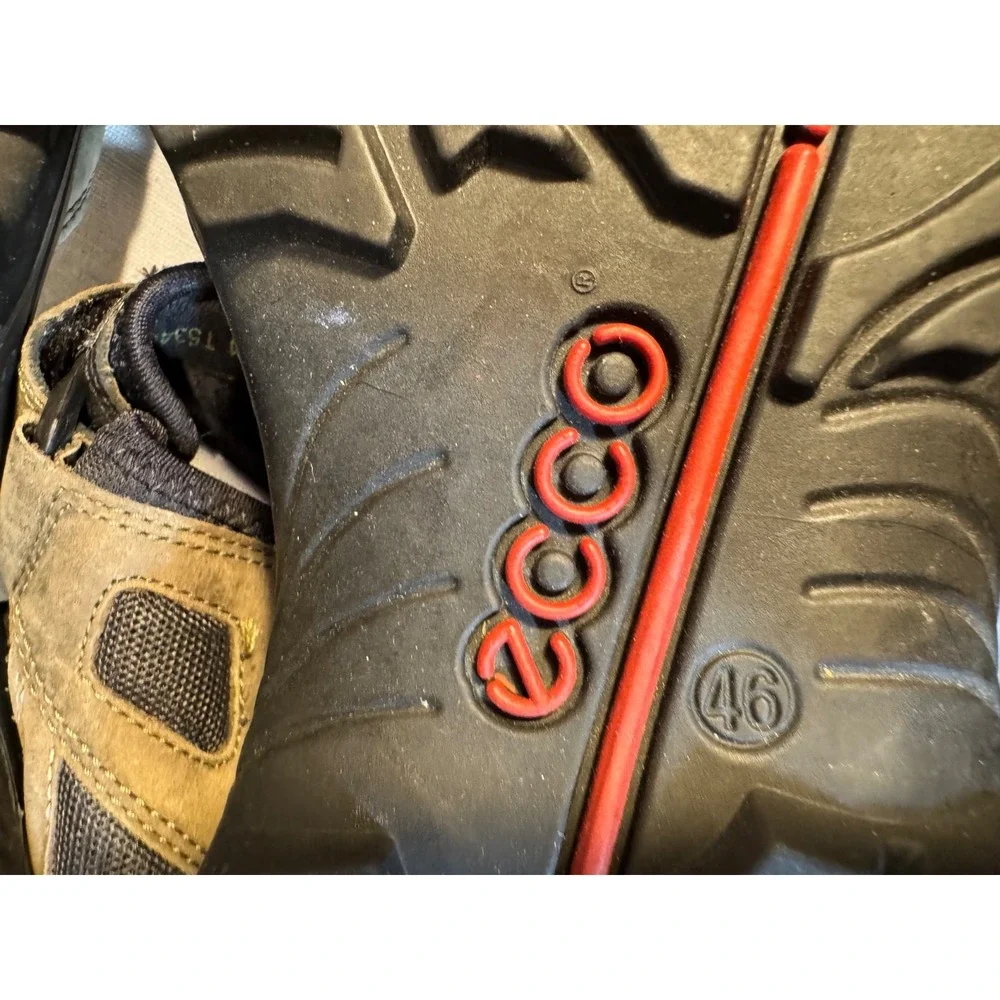 ECCO Men's Yucatan Receptor Brown Leather Hiking Sandals EU 46 US 13 sportswear